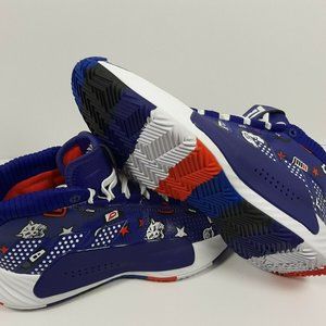 Adidas DAME 5 Basketball Shoes Purple LE Print